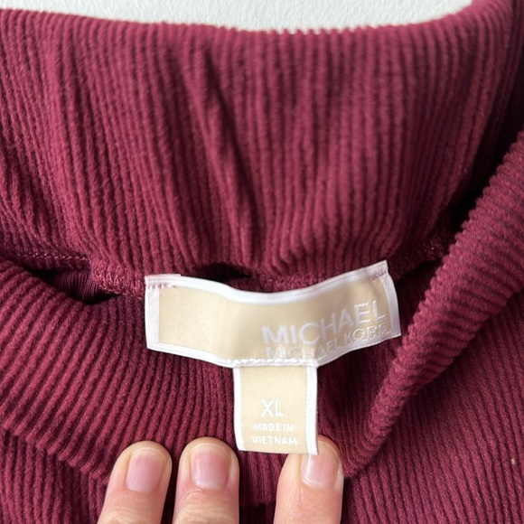 NWT MICHAEL by Michael Kors Cropped Ribbed Lounge Gaucho Pants XL - Picture 6 of 8